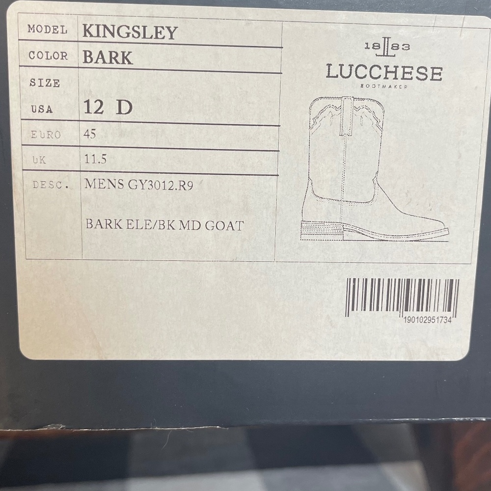 Lucchese Mens Western Boots / Brand New in original box